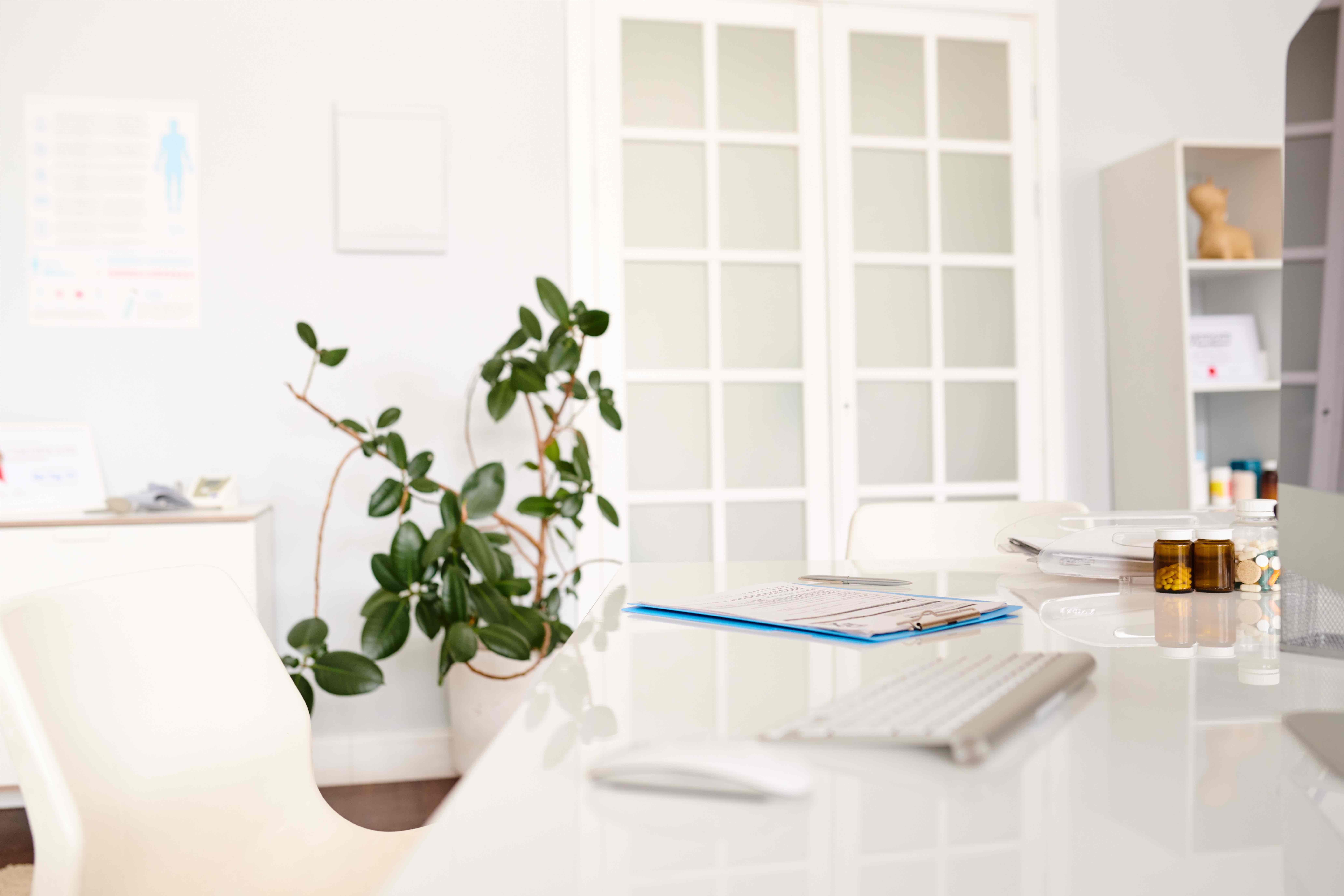 The welcoming clinic consultation space
